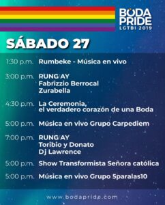 Expo boda LGTBI Agenda Sábado